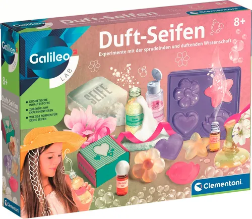 Clementoni Kreativset Galileo - Duft-Seifen Set, Made in Europe, fördert Kreativität und Spaß ab 8 Jahren