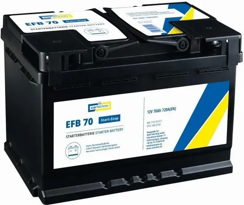CARTECHNIC EFB 12V 70Ah Autobatterie