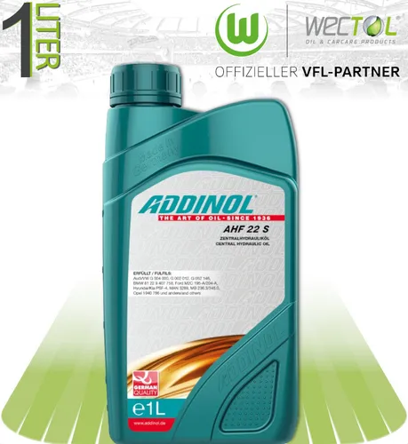 Liter Addinol Zentralhydrauliköl AHF 22 S 22S ISO-VG 22 1 x 1