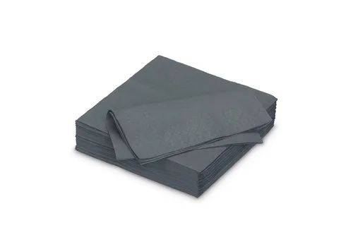 AVA Papierserviette, Servietten aus Papier 25x25cm 2-lagig 50 Stück Anthrazit