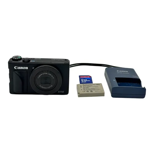 Canon PowerShot S110 Schwarz Digitalkamera WLAN 12.1MP Gut - Differenzbesteuert