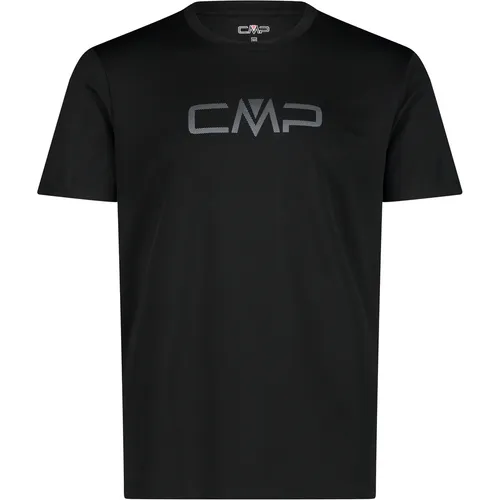 CMP Herren Funktions Print T-Shirt (Größe 3XL, schwarz)