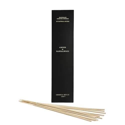 Cereria Molla Amber & Sandalwood Räucherstäbchen 20er-Set