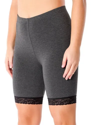 Merry Style Leggings Damen kurze High Waist Hose Radlerhose MS10-431 (1-tlg) mit Spitze