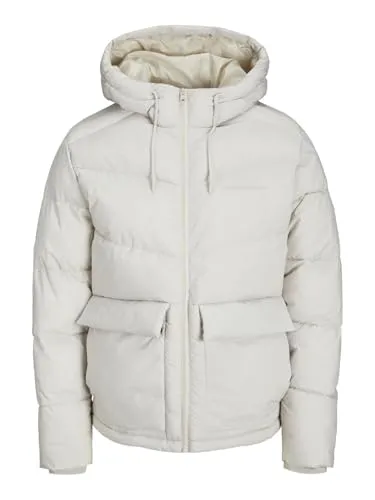 JACK JONES Male Wattierte Jacke Einfarbige - Pufferjacke Regular Fit, umweltfreundlich aus 50% recyceltem Polyester
