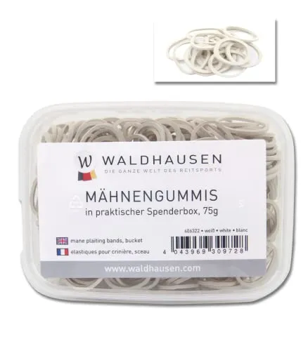 WALDHAUSEN Mähnengummis in Spenderbox, Weiss