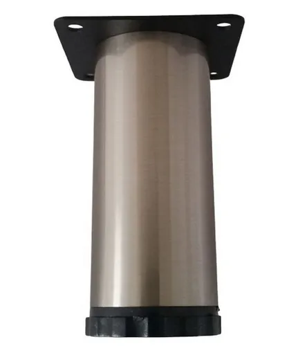 livingpoint24 Möbelfuß Möbelfüße höhenverstellbar + 25 mm Möbelbeine 8-20cm Edelstahloptik, (1-St)