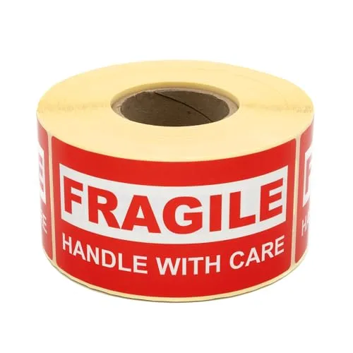 MD Labels Warnetiketten auf Rolle – 500 Stück – 100x50mm – 