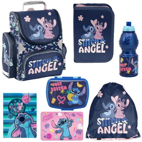 STITCH & ANGEL Schulranzen Set