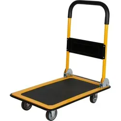BURI Klappbarer Plattformwagen 150kg - Transportroller mit stabilem Stahlrahmen, platzsparend klappbar und mit Anti-Rutsch-Beschichtung für sicheren Transport von bis zu 150 kg.