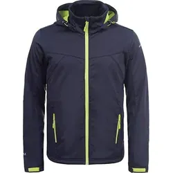 Icepeak Softshelljacke Herren mit Kapuze Biggs, Farbe:grau-orange, Größe:56 - Orange - 56