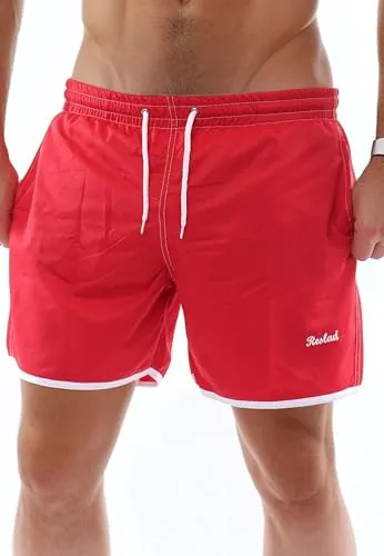 Reslad Badehose Herren Schnelltrocknend - Ideal für Strand & Surfer - Badehosen für Herren: Schnelltrocknend und mit Mesh-Futter, perfekt für Schwimmen, Sport und Freizeitaktivitäten – der ideale Begleiter für den aktiven Sommer!