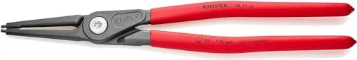 KNIPEX Innen-Sicherungsringzange 48 11 J4 SB - Zangen für präzises Arbeiten, ideal für Bohrungsringe bis 140 mm, mit rutschhemmendem Griff für sicheren Halt und hervorragende Handhabung.