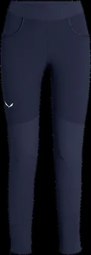Salewa Women's Agner Durastretch Tights - Bequeme Leggings in Blau, Gr. 34 - Hochfunktionale Tights für Sport und Wanderungen, DWR-imprägniert und ideal für Alpinklettern. Entdecke die perfekte Kombination aus Komfort und Funktionalität!