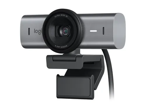 Logitech MX Brio Webcam, 4K, 30 fps - Webcams, beeindruckende 4K-Videoqualität und ideal für professionelle Videokonferenzen oder Streaming