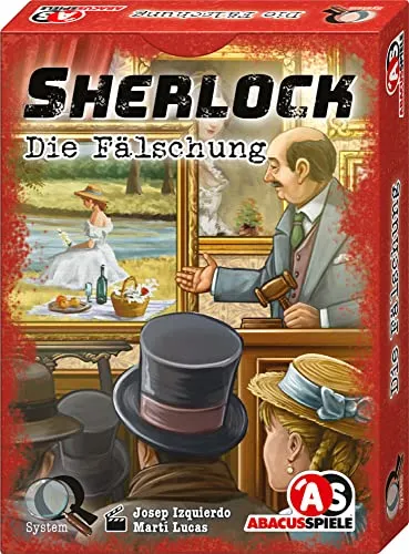 ABACUSSPIELE 48213 - Sherlock - Die Fälschung, Krimi Kartenspiel