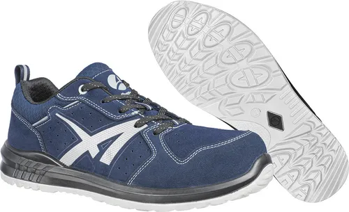 Albatros Sicherheitsschuh TWISTER DY NAVY LOW S1P ESD SRC 648800 - Arbeitsschuhe mit dynamischem Design, Komfort und kompromissloser Sicherheit. Ideal für Handwerk, Lager und Logistik, ausgestattet mit einem flexiblen FAP®-Durchtrittschutz und atmungsaktivem EVA Fußbett.