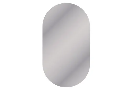 Planetmöbel Badspiegel mit oder ohne Leuchte, oval - Eleganter ovaler Badspiegel (50 x 90 cm) für Badezimmer, Flur oder Garderobe, überzeugt durch zeitloses Design und einfache Wandmontage ohne Rahmen.