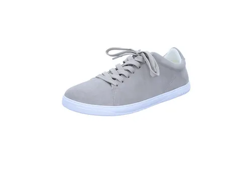 Groundies Minimal-Sneaker Zero (Nappaleder) grau Damen, Größe Euro (US): 42 (10,5) - Minimalistischer Sneaker im Premium-Look aus hochwertigem Nappa und Velours. Mit Zero Drop für ein bodennahes Gehen und mehr Raum im Vorfußbereich. Ideal für Business Casual und Alltag.