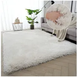 OTTO home Hochflor-Teppich Micro exclusiv Teppich, sehr hoher Flor, weich durch Mikrofaser, rechteckig, Höhe: 78 mm, sehr weich, flauschig, uni, Wohnzimmer, Schlafzimmer, Kinderzimmer beige 240 cm x 320 cm x 78 mm
