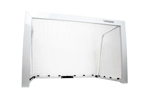 POWERSHOT Fußballtor - Aluminium - 1,2 x 0,8m - Faltbar - Wetterfest - Silber - Fußball