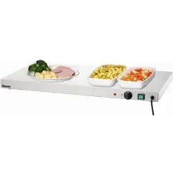 Bartscher Warmhalteplatte WP450 - Warmhalteplatte mit thermostatischer Temperaturregelung für perfekte Speisenhaltung, ideal für Gastronomie und Buffets.