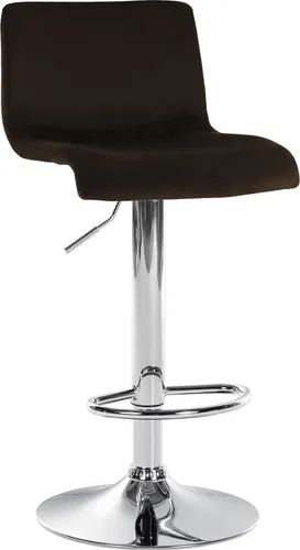 Deluke Barhocker Braun mit Samtbezug, 39x83 cm, höhenverstellbar
