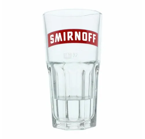 Smirnoff Longdrinkglas No.21 Harley Glas mit Logo, Longdrink Glas, 300 ml, Glas