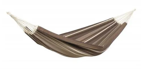 AMAZONAS XXL Komfort Hängematte Paradiso Cafe - Handgefertigt in Brasilien, 250x175cm, bis 200kg, superweiche Liegefläche aus 100% Baumwolle