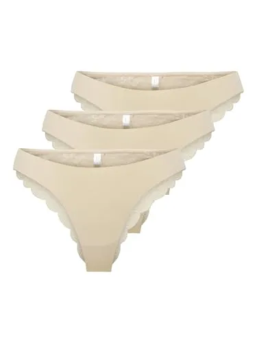ONLY Female Brasilianische Slips ONLCHLOE 3-Pack Brasilianische Slips