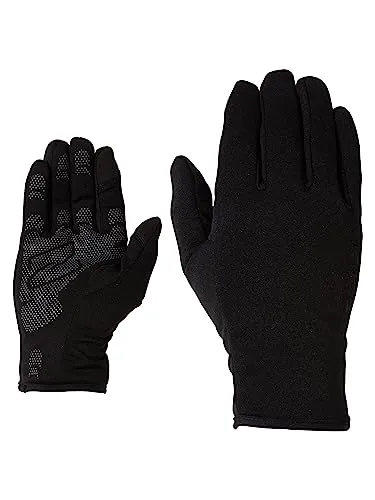 Ziener Innerprint-z Touch Glove Unisex black (12) 9,5 - Funktionale Handschuhe für Skitourengeher, mit leitfähigem Spezialgewebe an den Fingern für die Nutzung von Touchscreens, ideal für Komfort und Funktionalität im Winter.