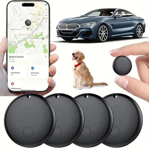 Mini GPS Tracker Ohne Monatliche Kosten & ABO, Kompatibel mit Apple Find My (iOS), für GPS Tracker Auto, Kinder, Fahrrad, Schlüsselfinder, Hund, Katze, Koffer Tracker - 2er Pack