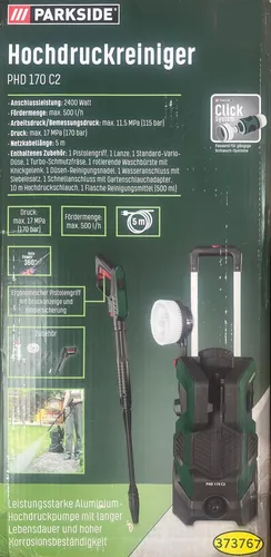 PARKSIDE Elektro Hochdruckreiniger 170 Bar