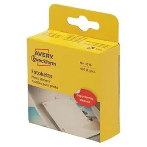 Zweckform Fototapes 3516 Fotoketts, beidseitig klebend, 400 Stück