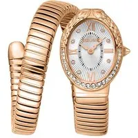 Just Cavalli Damenuhr Signature Snake JC1L390M0045 - Elegante Just Cavalli Damenuhr in Roségold mit Edelstahl-Gehäuse. Stilvolles Design für jeden Anlass, ideal für modebewusste Frauen.