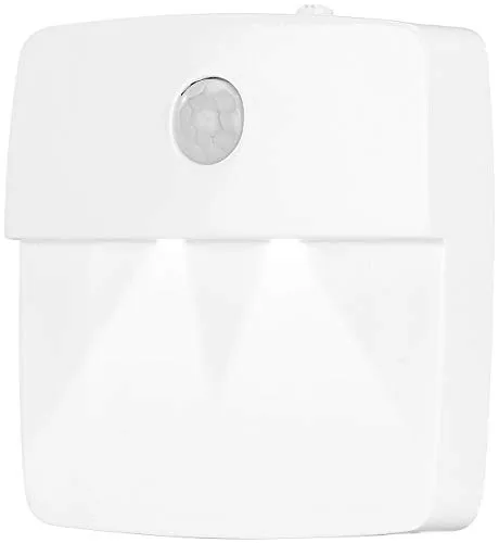 Lunartec Treppenleuchte: LED-Treppen- und Nachtlicht mit Akku, Dämmerungs- und Bewegungs-Sensor (LED Nachtlicht mit Bewegungsmelder, Akku Bewegungsmelder, Batterie)