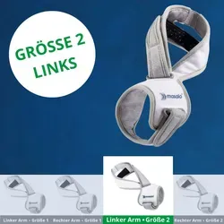 masalo Armbandage Masalo Manschette MED - für Tennis-, Golfer-, Mausarm, waschbar und hygienisch, ideal bei Epicondylitis
