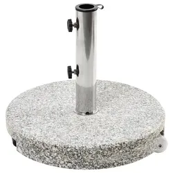 Sonnenschirmfuß CERZETO Grau Rund 30 kg von Beliani