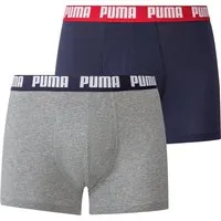 Puma Herren Boxershort 2er (Blau/Grau, M) von PUMA