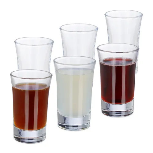 Schnapsgläser Shotgläser Likörgläser Pinnchen spülbar transparent 4 cl Stamperl