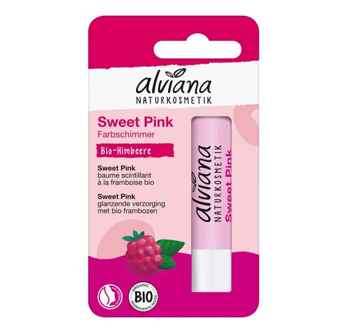 alviana Lippenpflegestift Lippenpflegestift - Sweet Pink mit Himbeere 4,5g