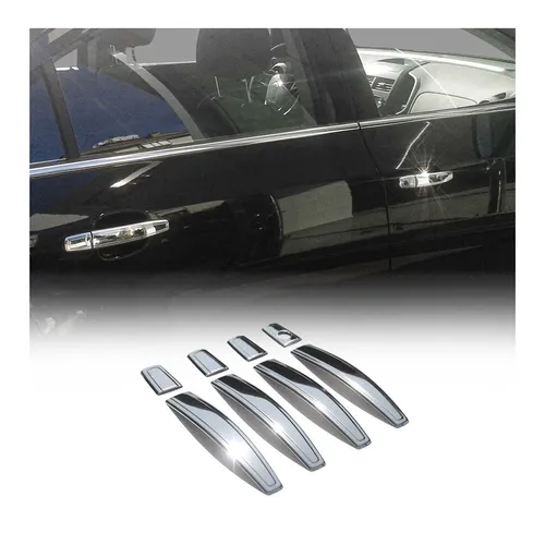 OMAC Abdeckkappe Türgriff für OPEL Astra H Caravan und Meriva B - Türgriffe Zubehör aus langlebigem Edelstahl, selbstklebend für einfache Montage, ideal für die Heckklappe.
