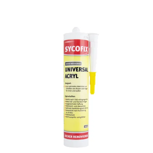 Sycofix Universal Acryl 310ml weiß, Acryldichtstoff, Maler Acryl, Fugendichtmass