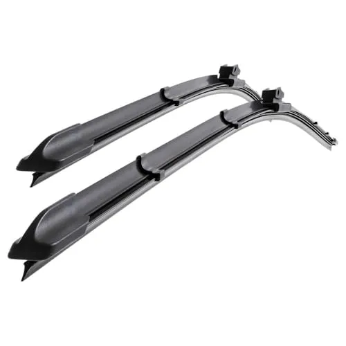 Mossa Vordere Scheibenwischer kompatibel mit Volvo V60 (09.2010-2018) - flache Wischerblätter. Wischerblätter - Set für Frontscheibe (Fahrer- + Beifahrerseite) (650 mm / 510 mm)