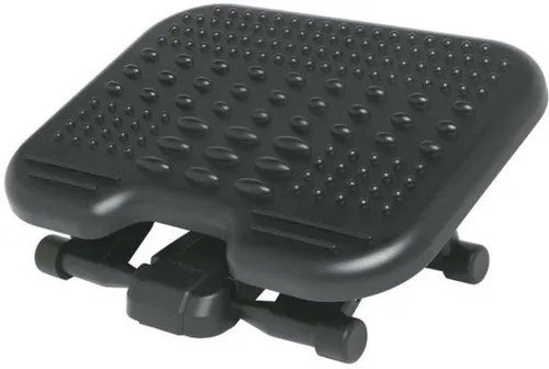 Kensington SOLEMASSAGE Fußstütze Schwarz - Ergonomisch und Verstellbar - Diebstahlschutz mit ergonomischer Fußstütze zur Förderung der Entspannung, höhenverstellbar und neigbar für optimalen Komfort beim Arbeiten.