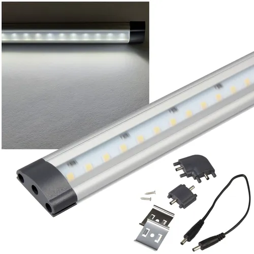 slim Led Unterbauleuchte 30/50/80cm Küchen-Unterbau-Lampe Möbelleuchte Küche