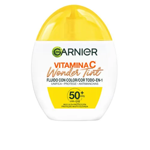 GARNIER | VITAMINA C WONDER TINT | Gesichtsbehandlung - Farbe: 215107, Inhalt: 40 ml, für alle Hauttypen geeignet. Die getönte Creme spendet Feuchtigkeit und sorgt für einen frischen Teint. Ideal für den täglichen Einsatz.