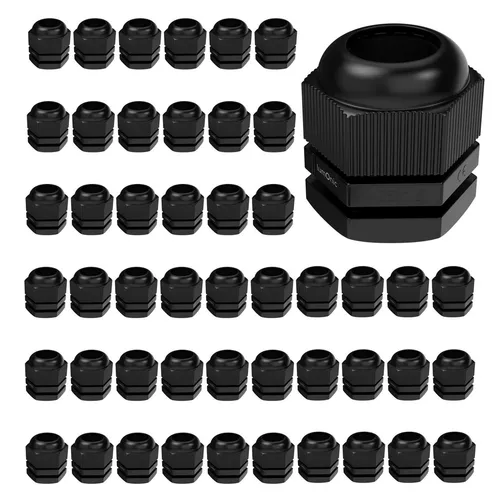 50x Kabelverschraubung M25 PG16  IP67 metrisch 13-19mm