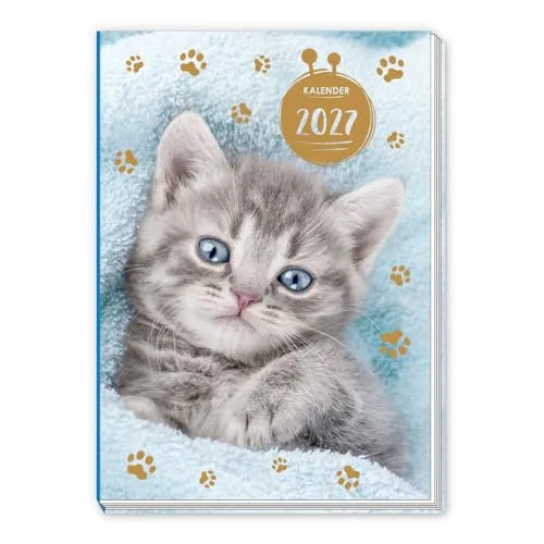 Trötsch Taschenkalender A7 Katze 2027: Mini-Terminkalender