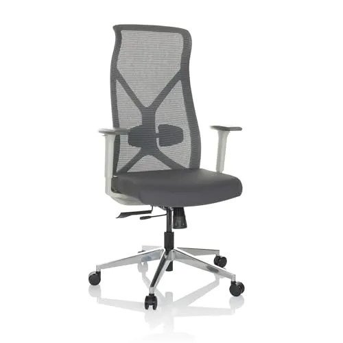 hjh OFFICE Profi Bürostuhl AZURRO WHITE in grau von hjh Office